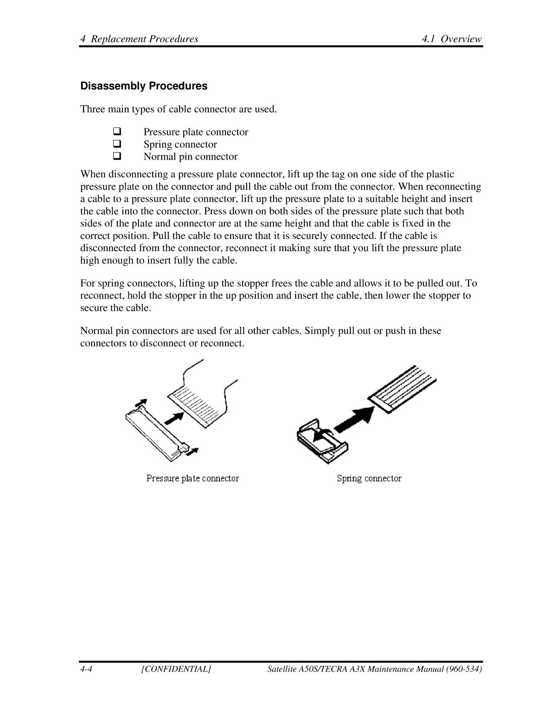 Toshiba A3X manual Disassembly Procedures 