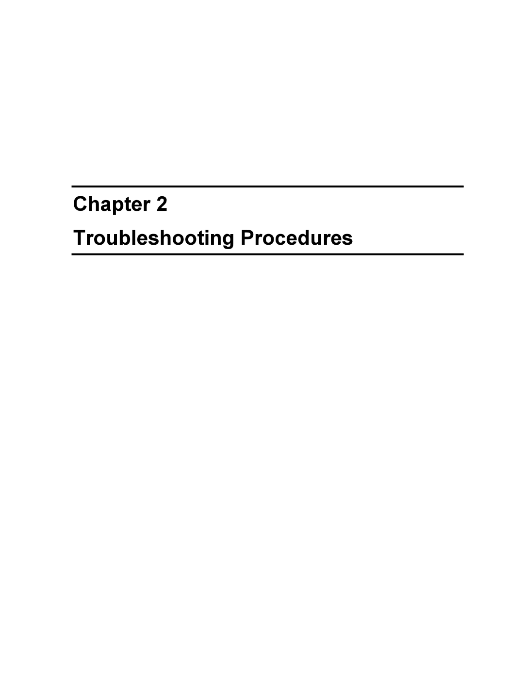 Toshiba A40 manual Chapter Troubleshooting Procedures 