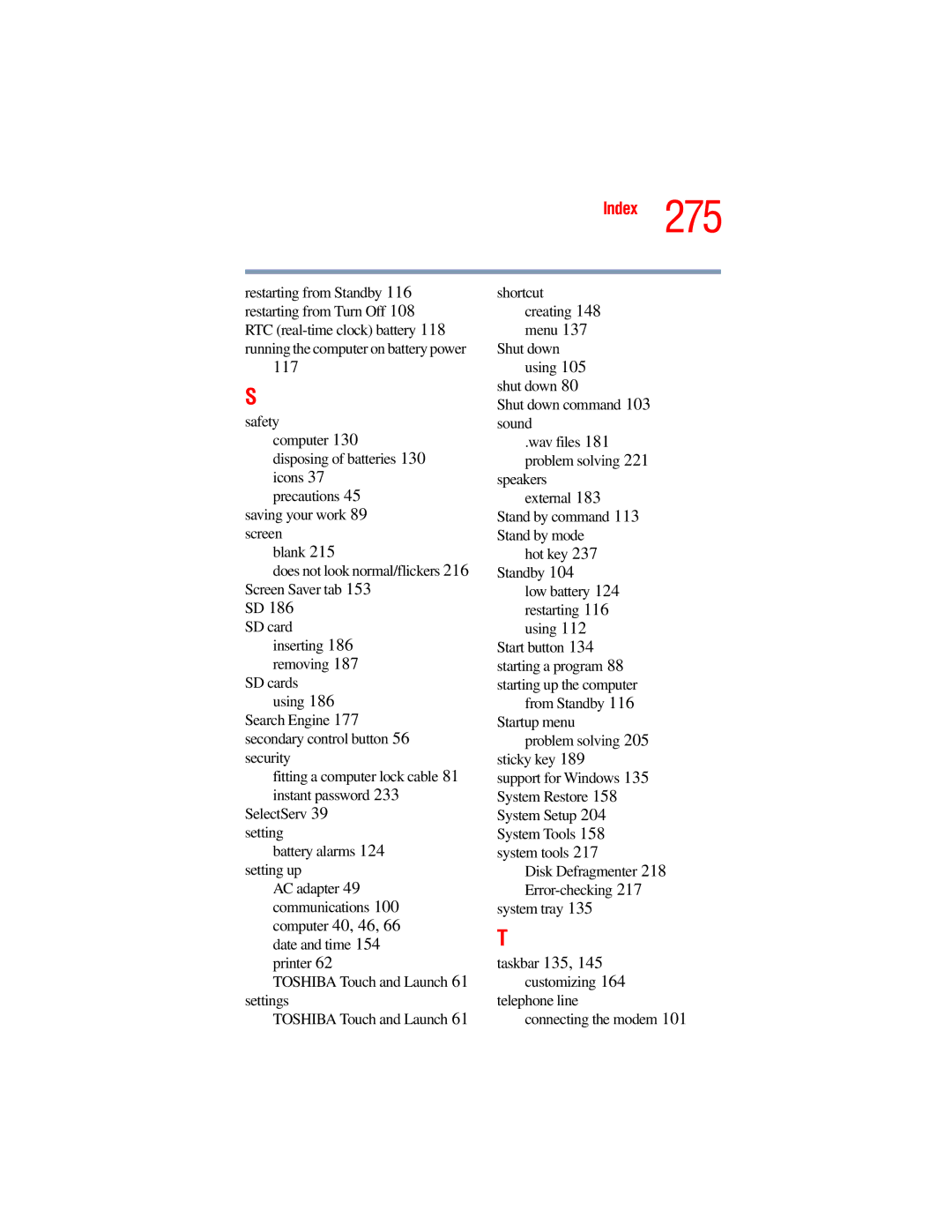 Toshiba A45 Series manual 117 