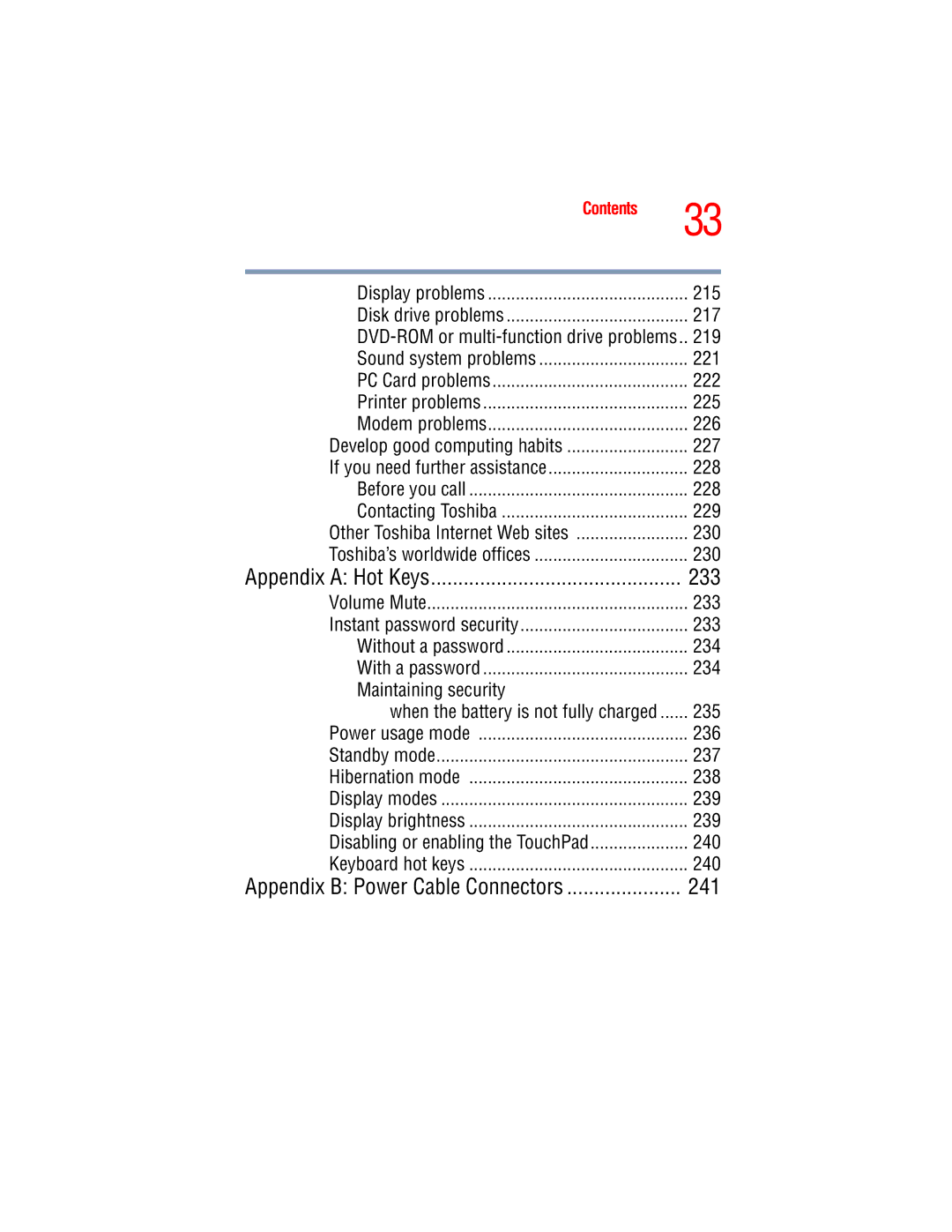 Toshiba A45 Series manual 241 