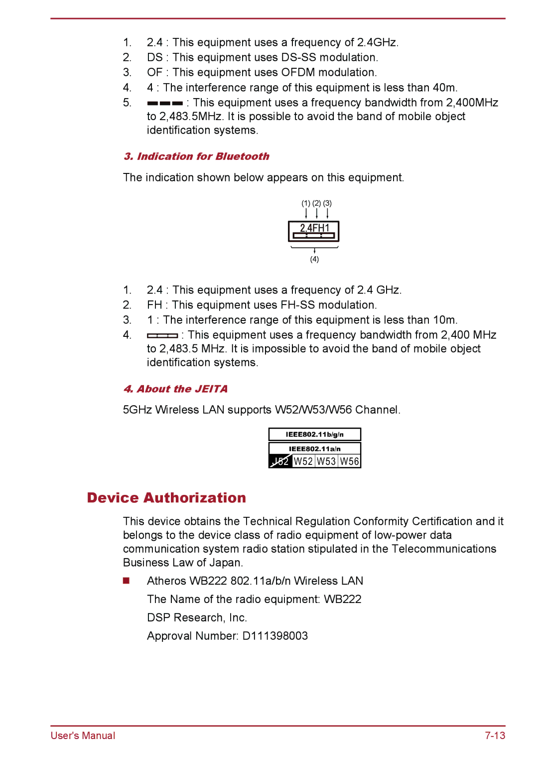 Toshiba A50-A manual Device Authorization 