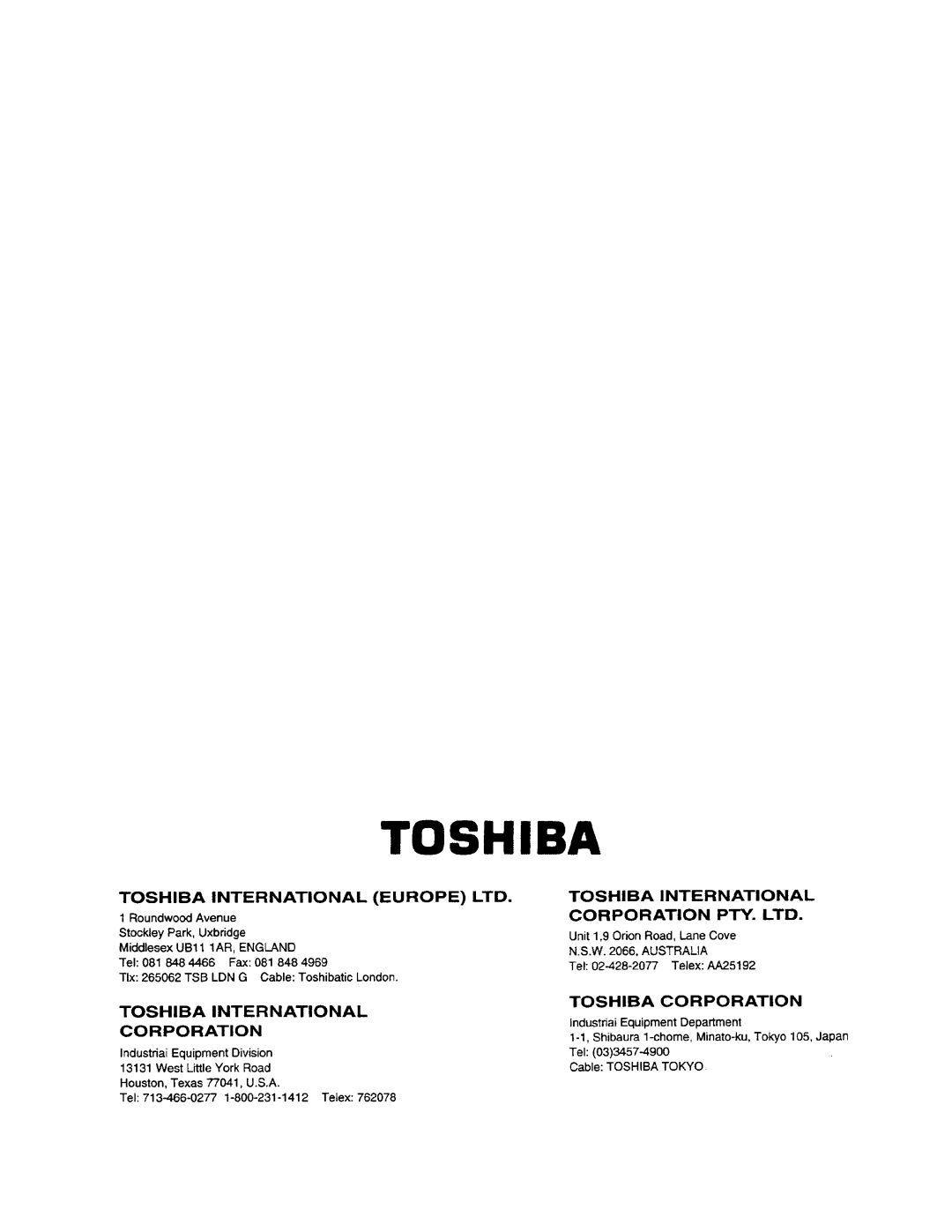 Toshiba AD368 user manual 