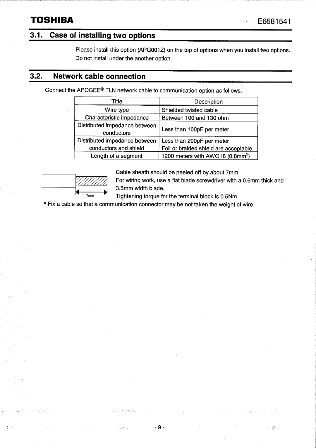 Toshiba APG001Z instruction manual 