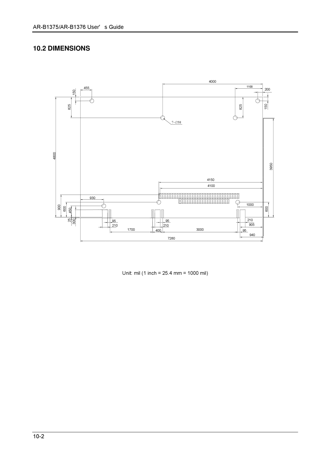 Toshiba AR-B1376, AR-B1375, 386SX manual Dimensions 