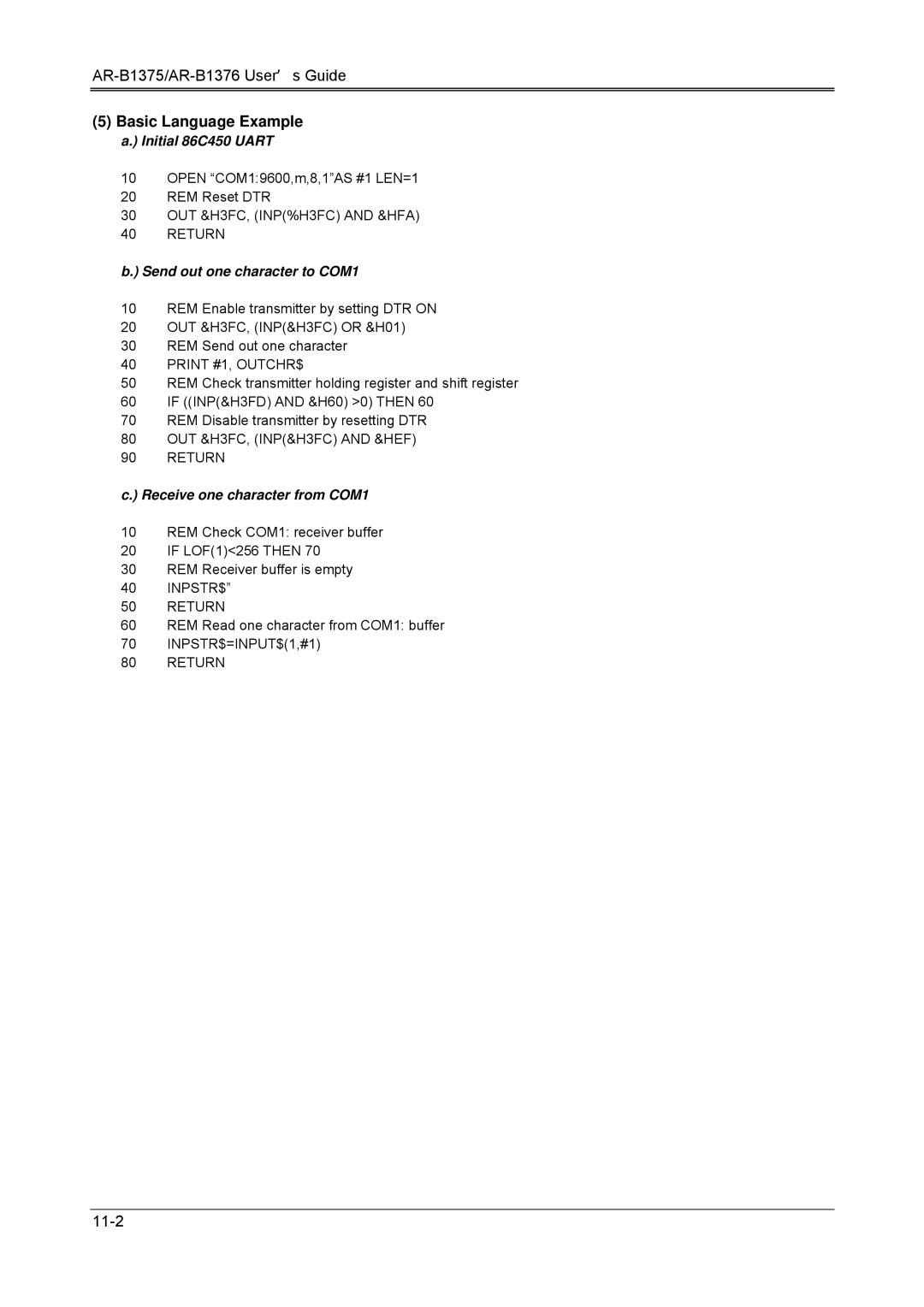 Toshiba 386SX OUT &H3FC, INP%H3FC and &HFA Return, Print #1, OUTCHR$, OUT &H3FC, INP&H3FC and &HEF Return, INPSTR$ Return 