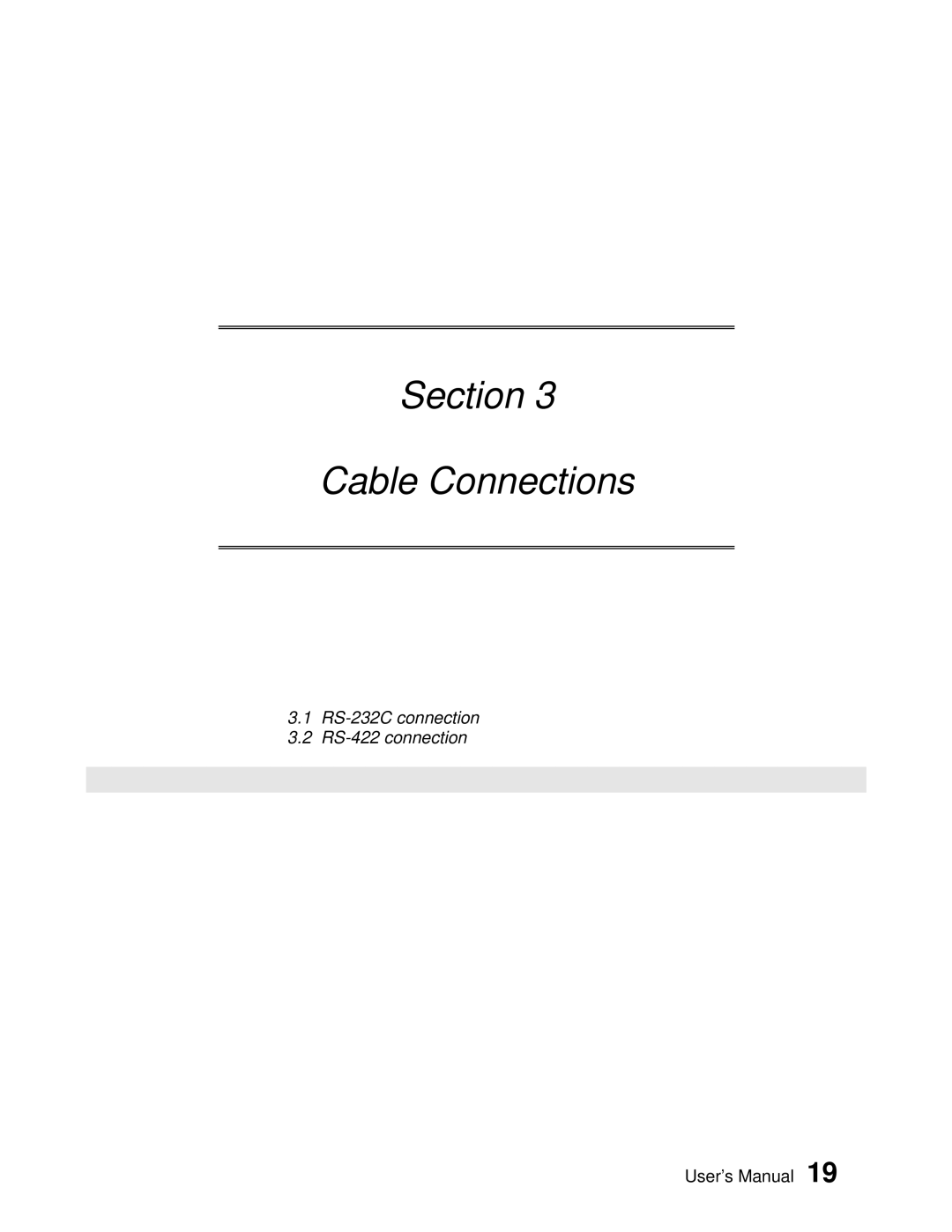 Toshiba AS311 user manual Section Cable Connections 