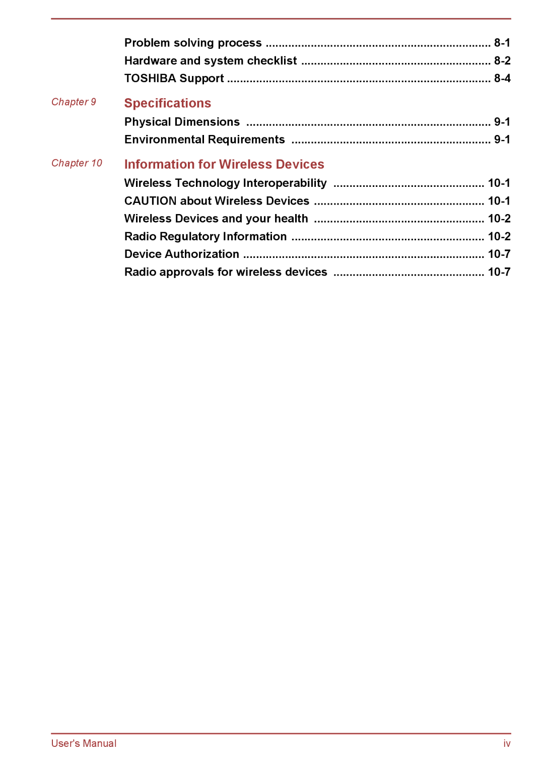 Toshiba AT10-A Physical Dimensions Environmental Requirements, Wireless Technology Interoperability, Device Authorization 