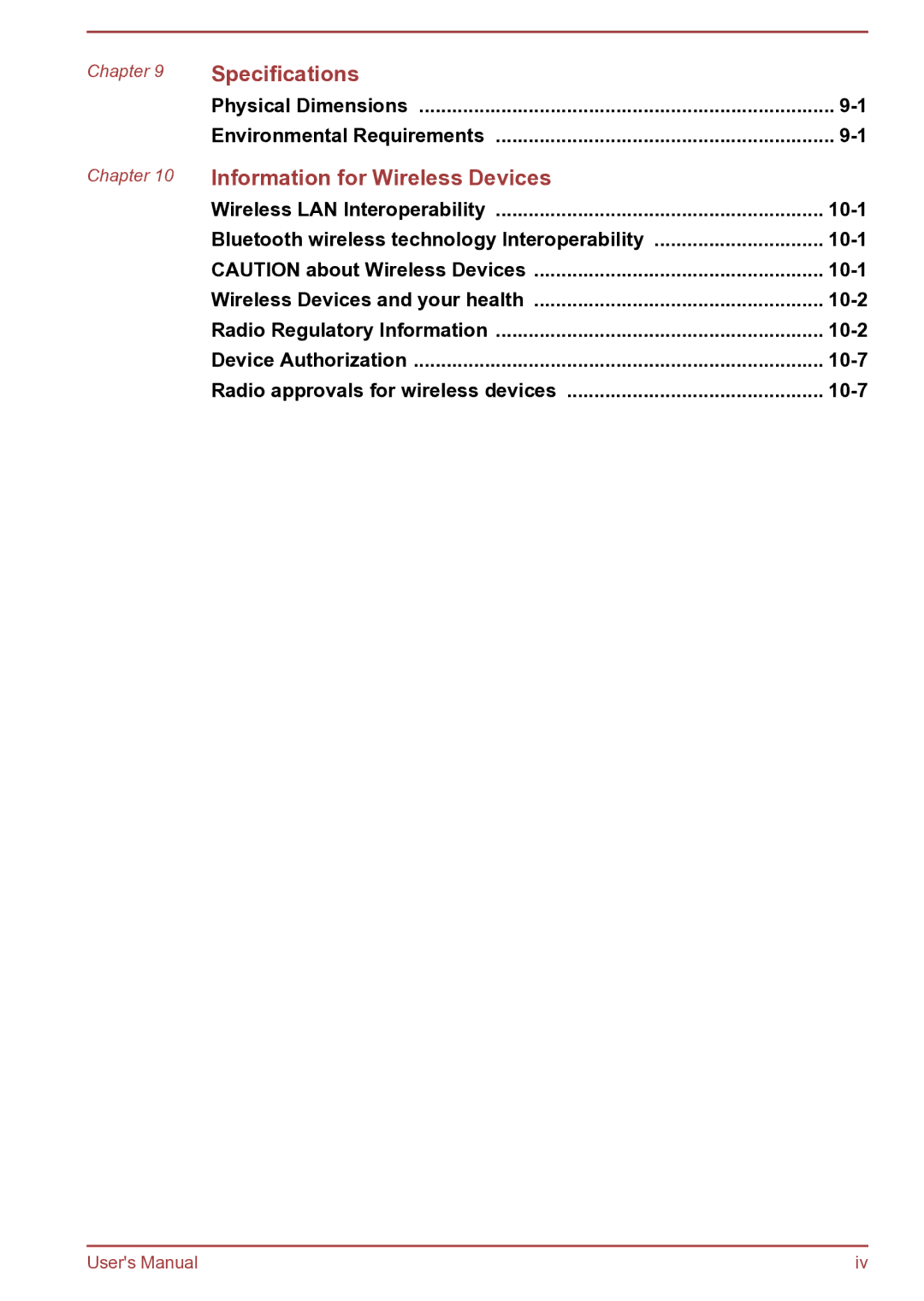 Toshiba AT270 Physical Dimensions Environmental Requirements, Wireless LAN Interoperability, Radio Regulatory Information 