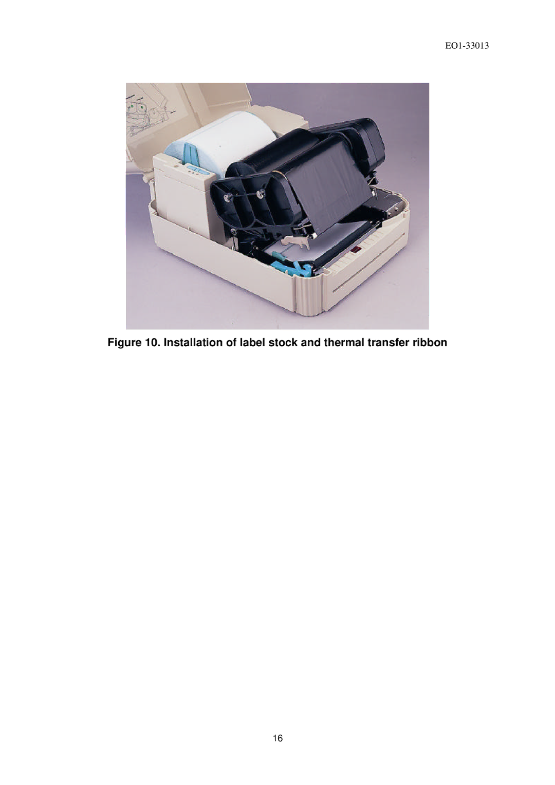 Toshiba B-443 owner manual Installation of label stock and thermal transfer ribbon 