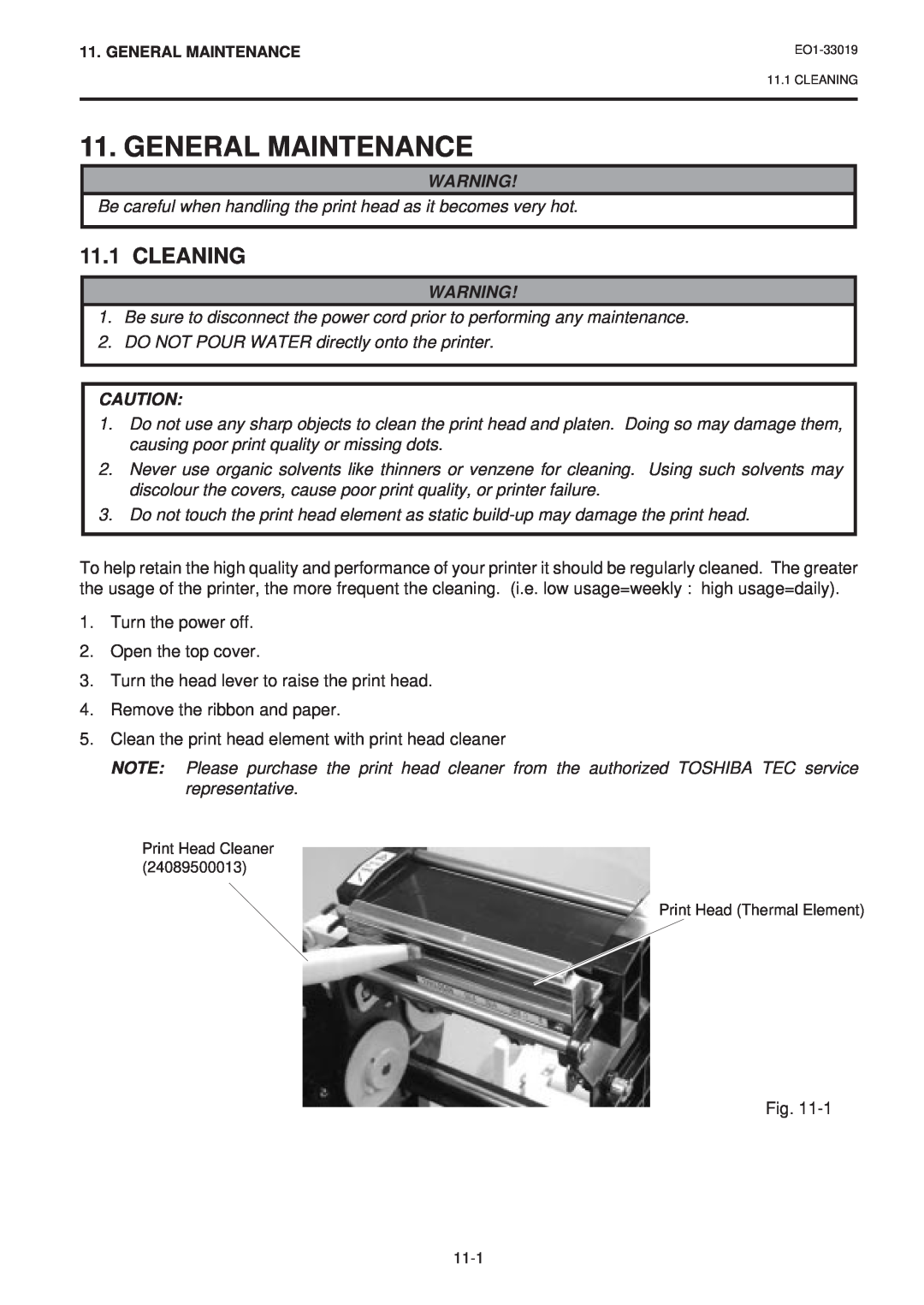 Toshiba B-450-HS-QQ owner manual General Maintenance, Cleaning 