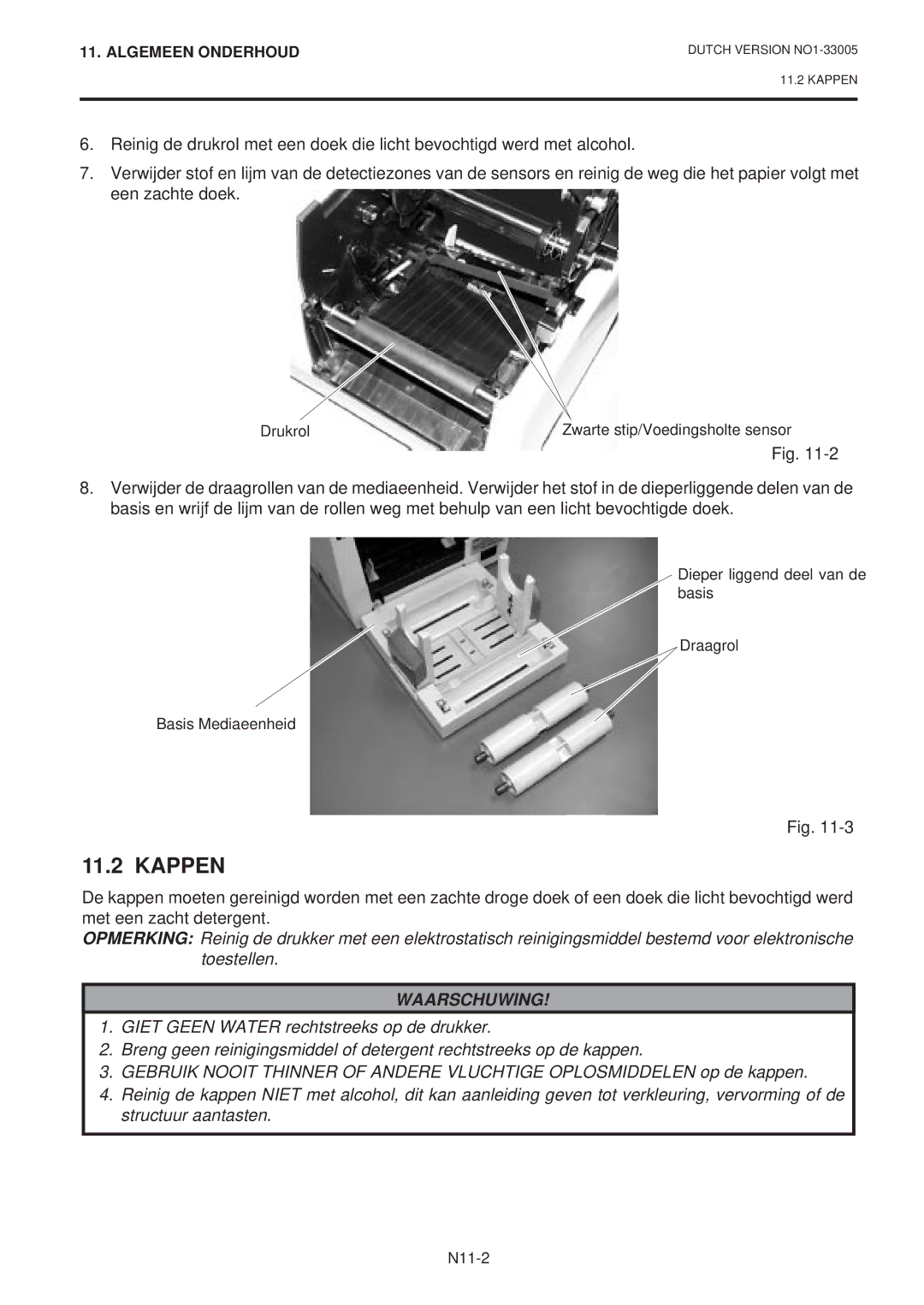 Toshiba B-450-QP SERIES owner manual Kappen 