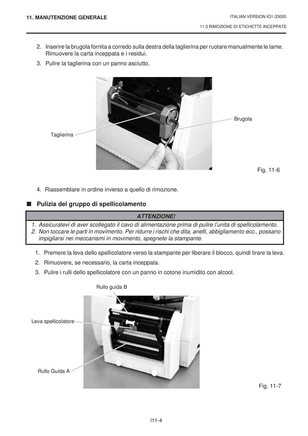 Toshiba B-450-QP SERIES Pulizia del gruppo di spellicolamento, Riassemblare in ordine inverso a quello di rimozione 