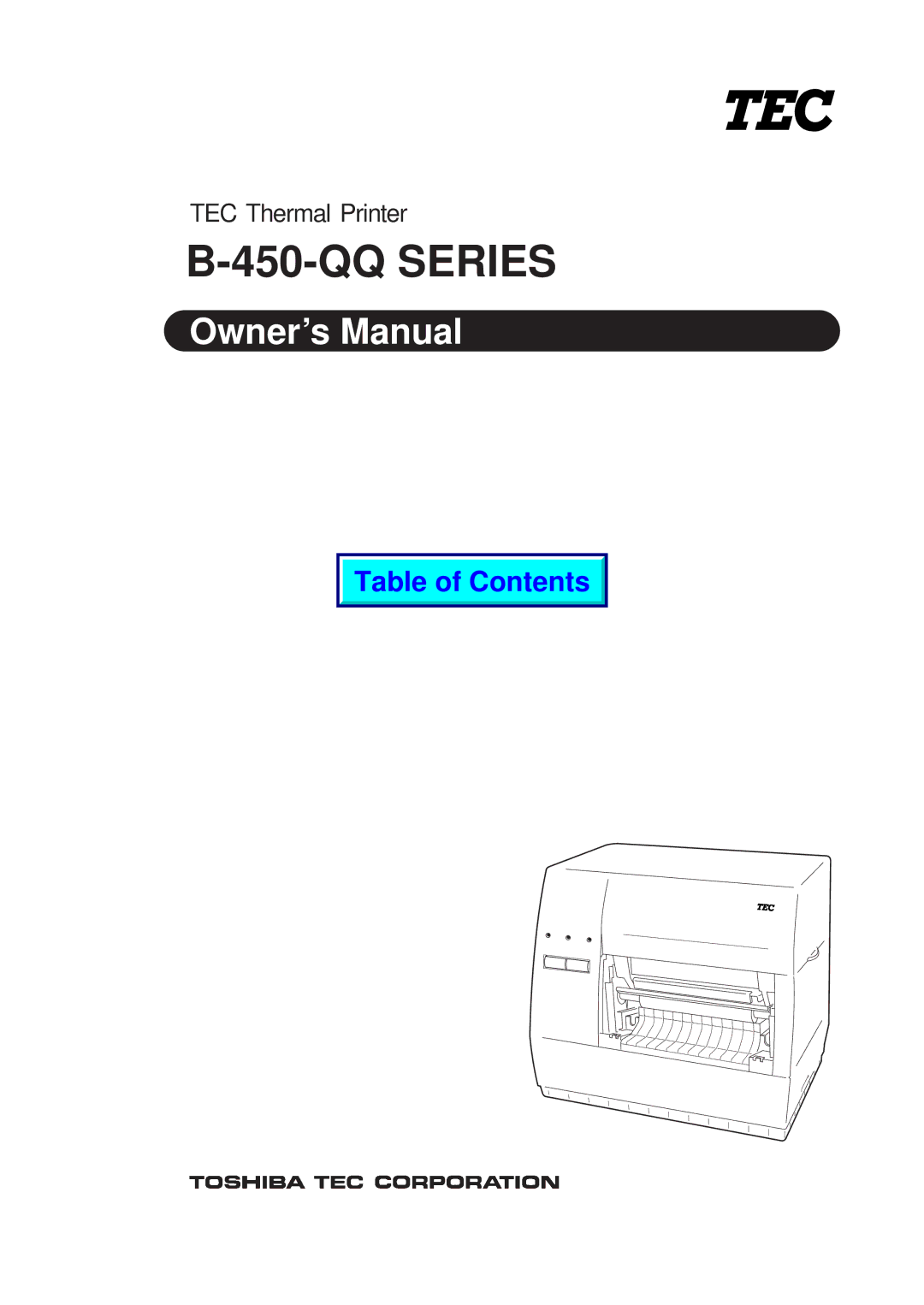 Toshiba B-450-QQ Series owner manual 