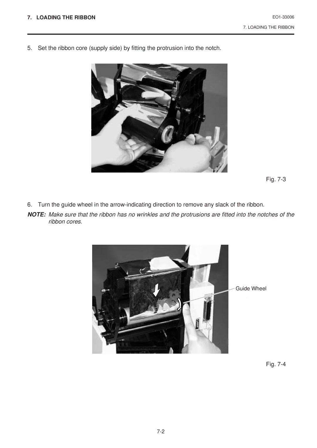 Toshiba B-450-QQ Series owner manual Guide Wheel 