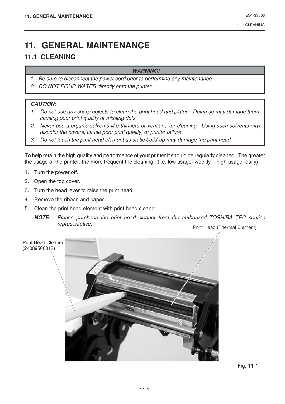 Toshiba B-450-QQ owner manual General Maintenance, Cleaning 