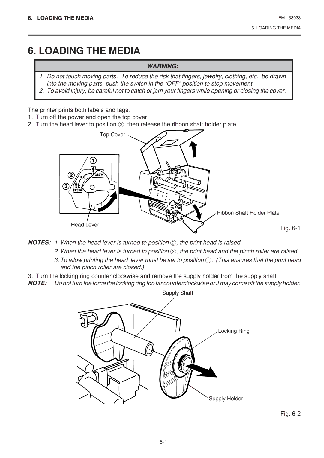 Toshiba B-470-QQ Series owner manual Loading the Media 