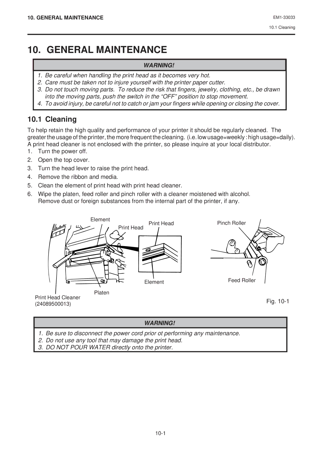 Toshiba B-470-QQ Series owner manual General Maintenance, Cleaning 