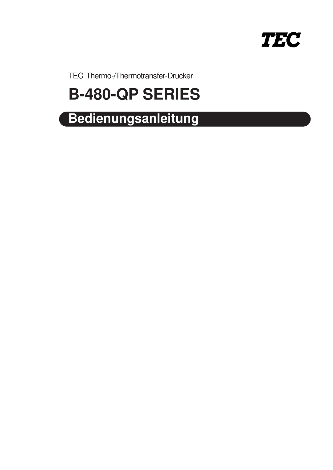 Toshiba B-480-QP SERIES owner manual Bedienungsanleitung 