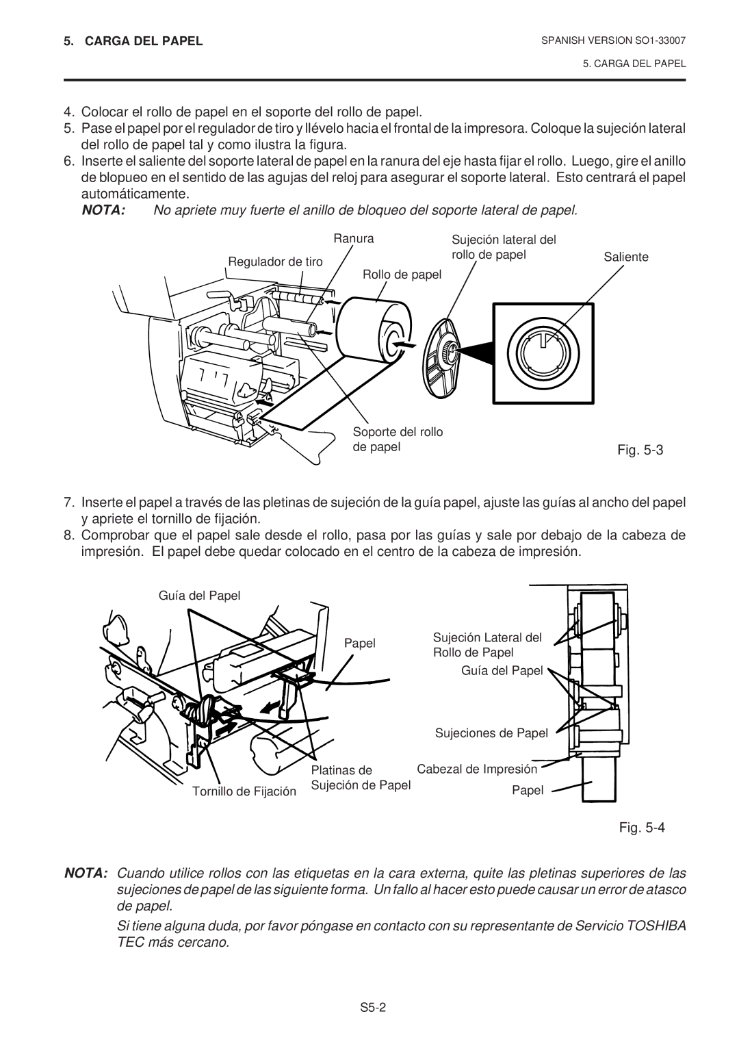 Toshiba B-480-QP SERIES owner manual S5-2 