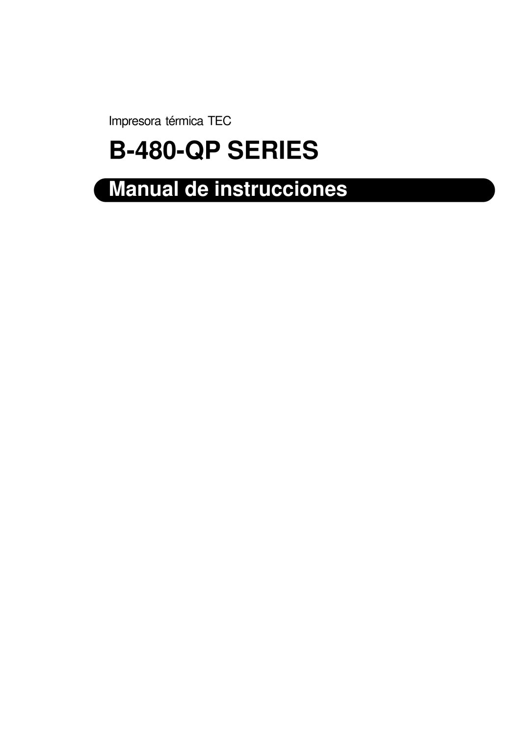 Toshiba B-480-QP owner manual Manual de instrucciones 