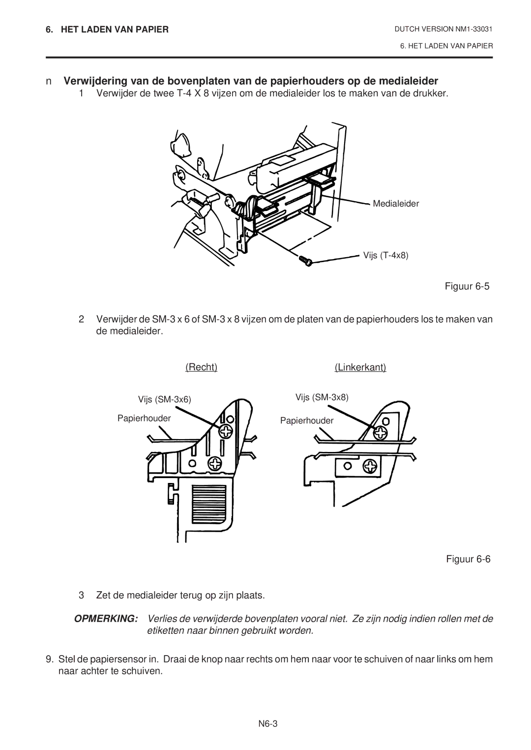 Toshiba B-570-QP Series owner manual Figuur Zet de medialeider terug op zijn plaats 