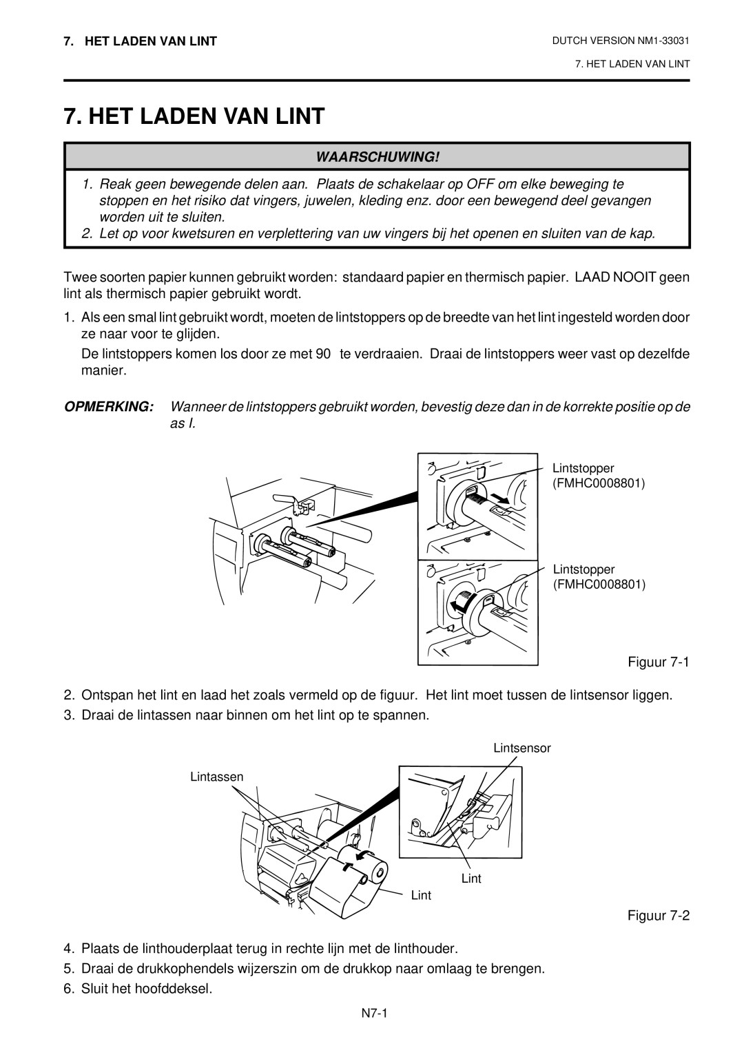 Toshiba B-570-QP Series owner manual HET Laden VAN Lint 