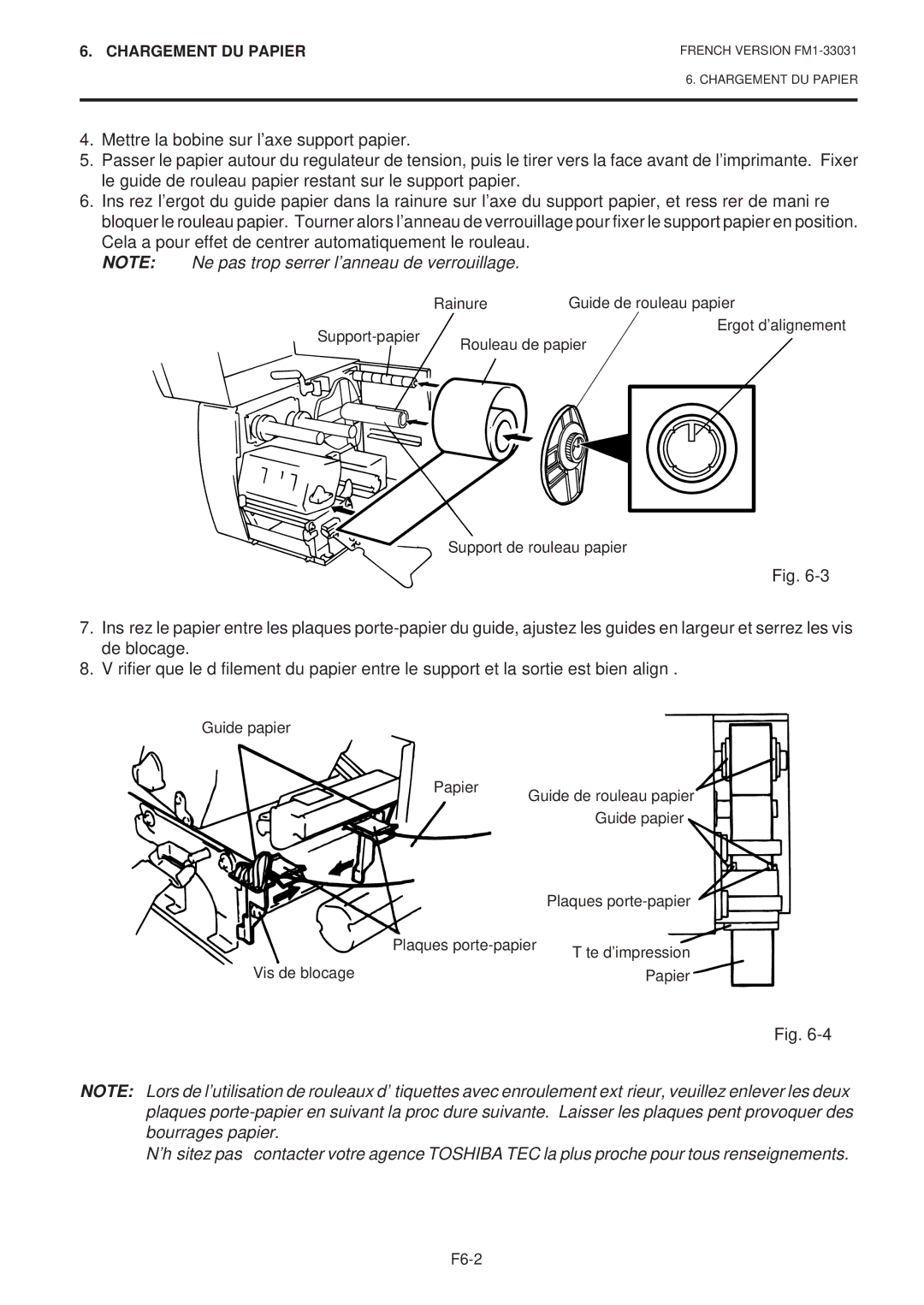 Toshiba B-570-QP Series owner manual F6-2 