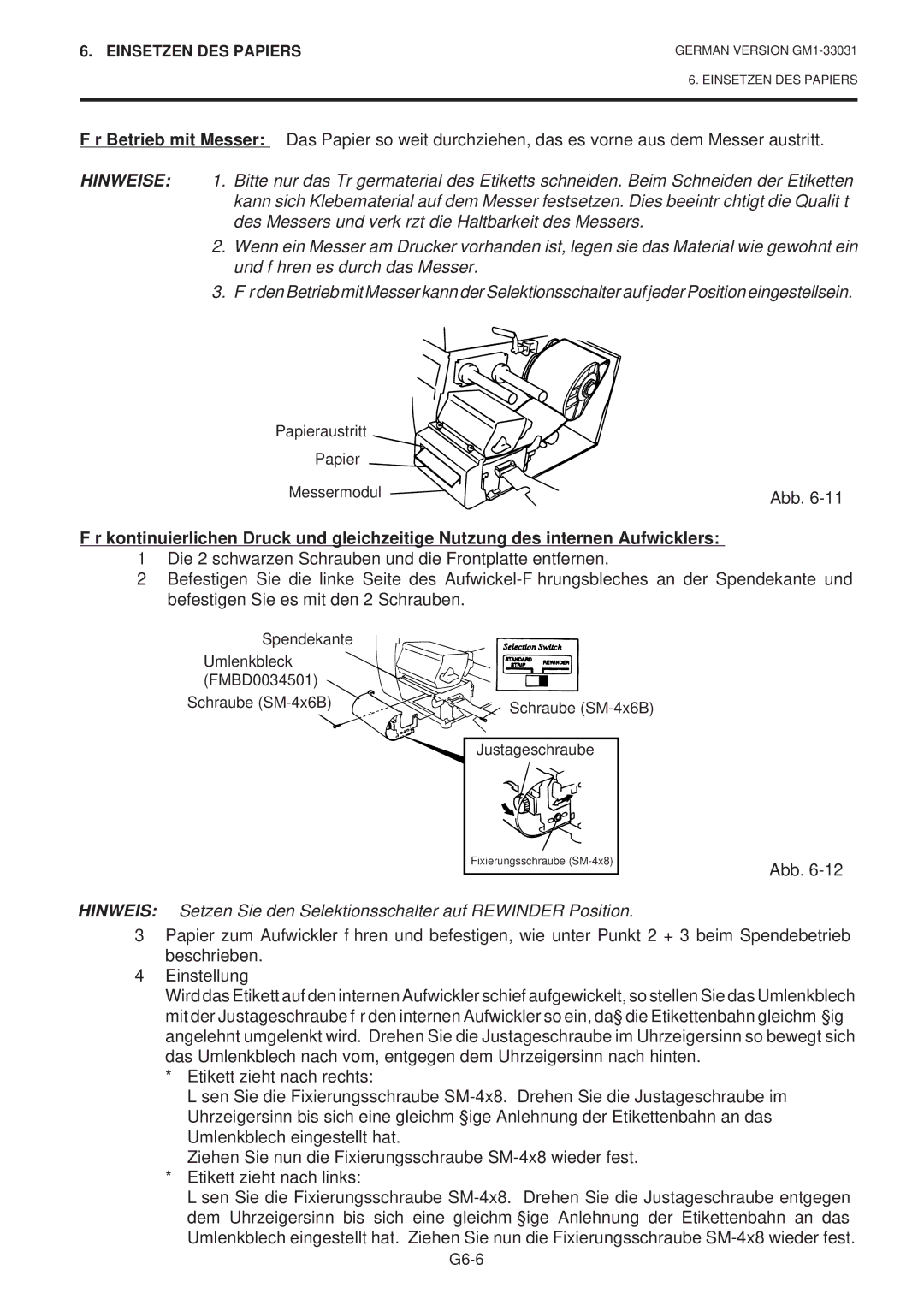 Toshiba B-570-QP Series owner manual Papieraustritt Messermodul 