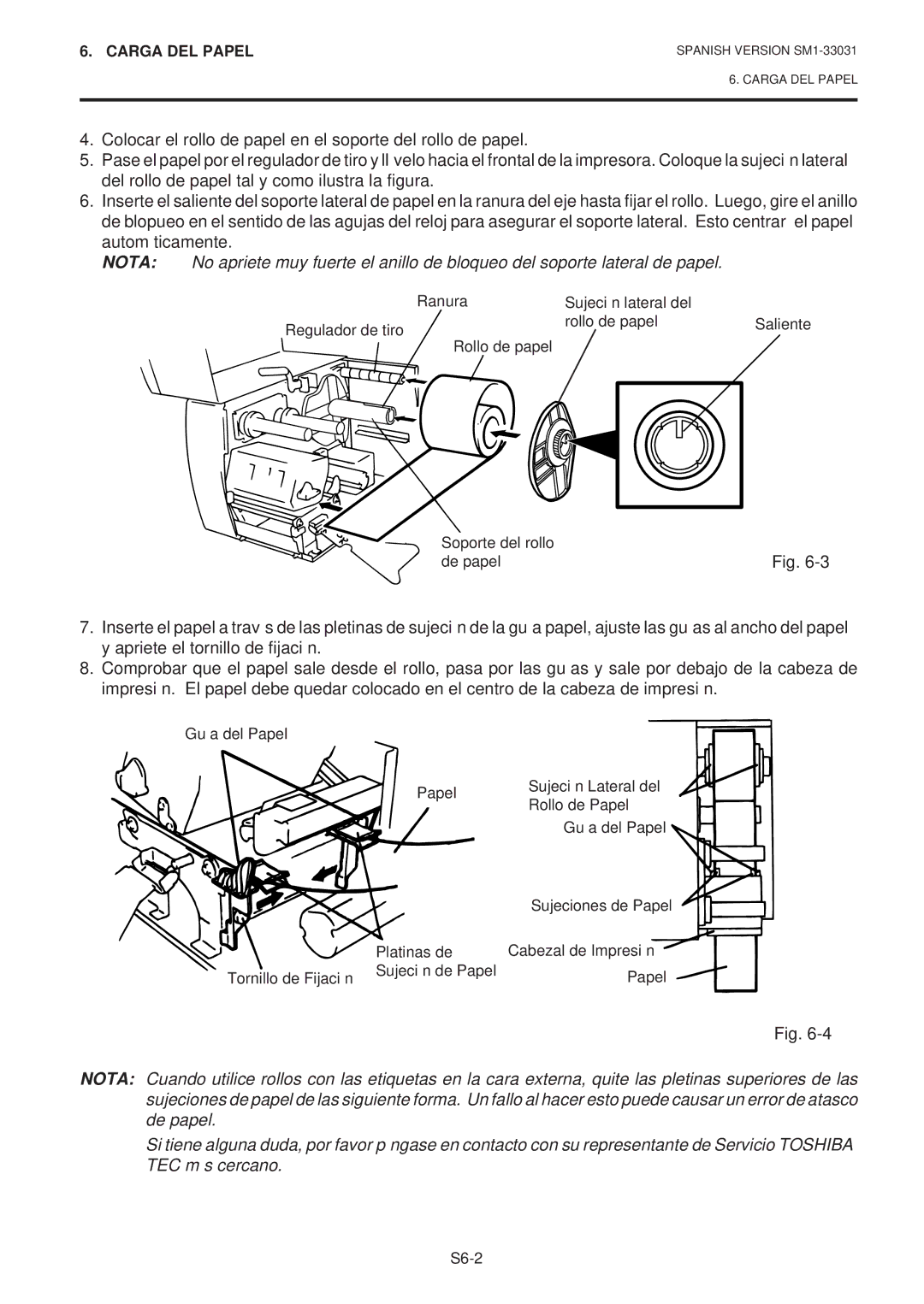 Toshiba B-570-QP Series owner manual S6-2 