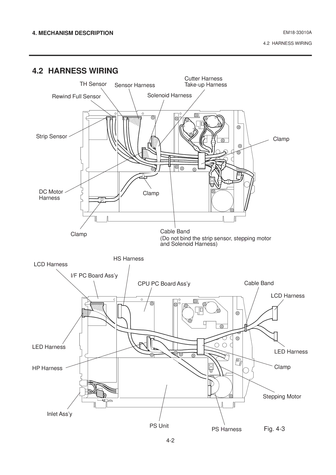 Toshiba B-570 manual Harness Wiring 