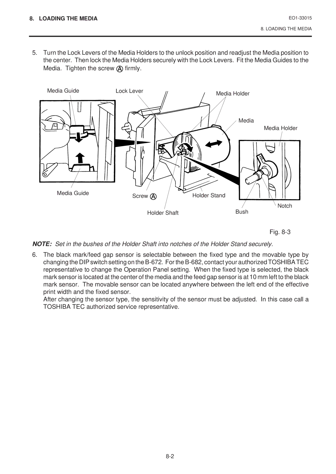 Toshiba B-680-QQ, B-670-QQ owner manual Loading the Media 