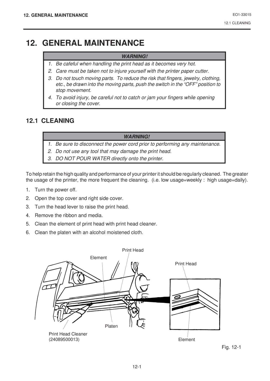 Toshiba B-670-QQ, B-680-QQ owner manual General Maintenance, Cleaning 