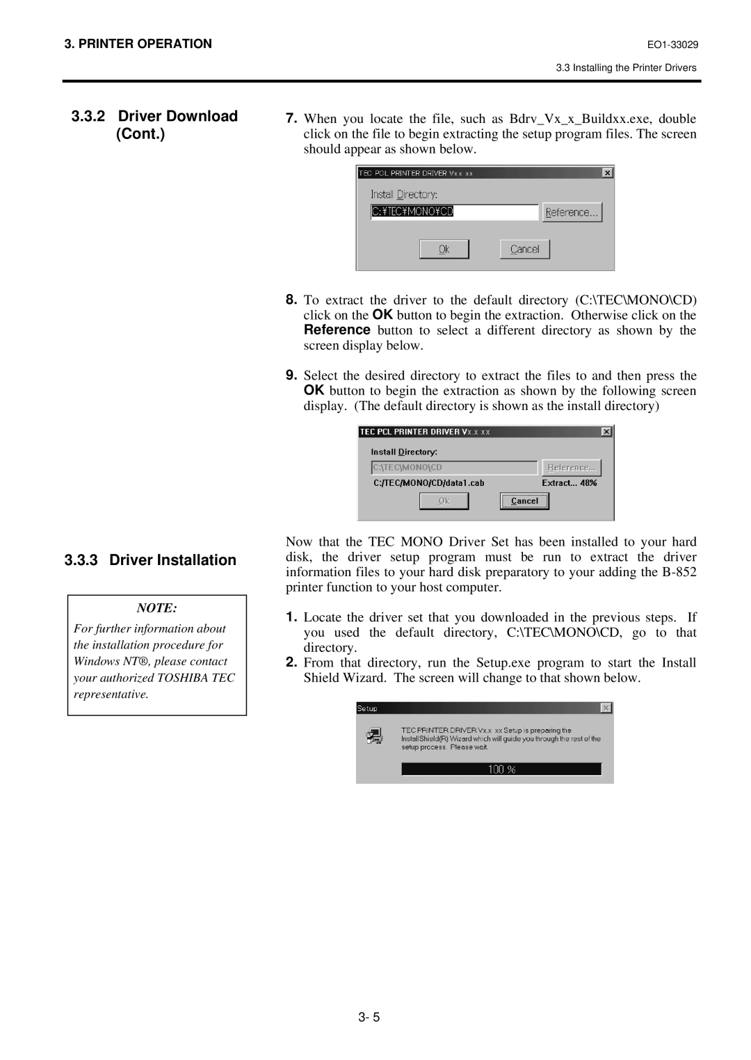 Toshiba B-850 owner manual Driver Download Driver Installation 