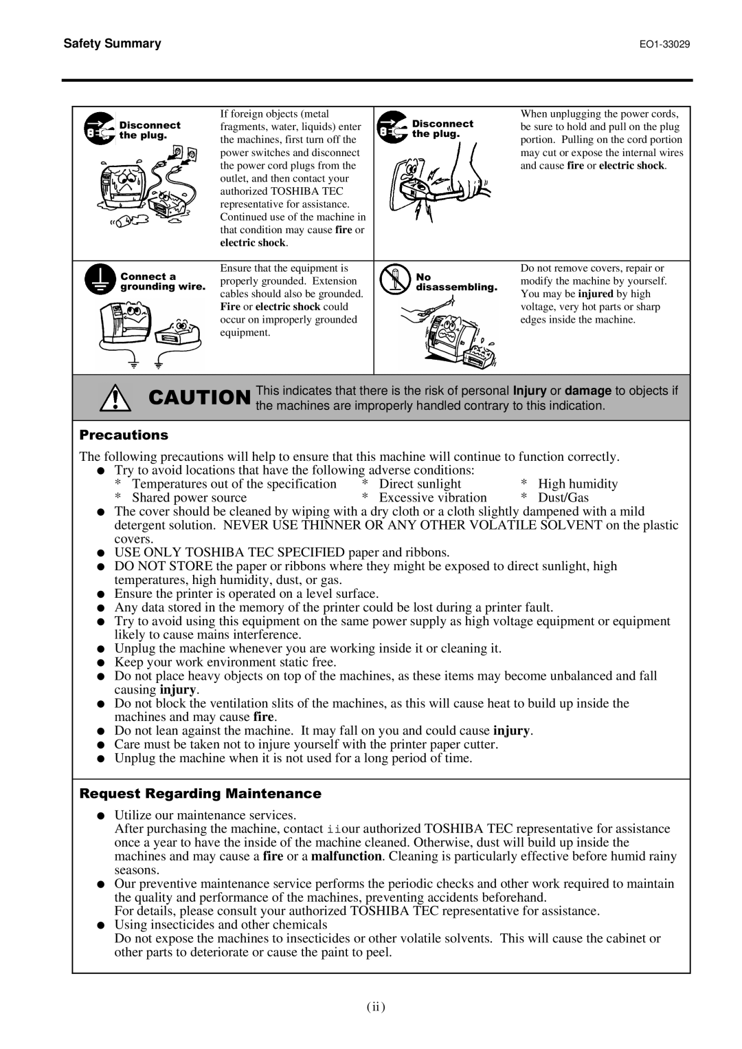 Toshiba B-850 owner manual 3UHFDXWLRQV 