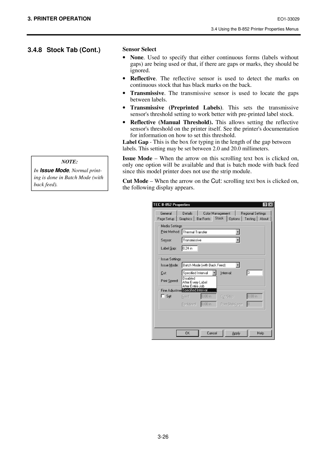 Toshiba B-850 owner manual Sensor Select 