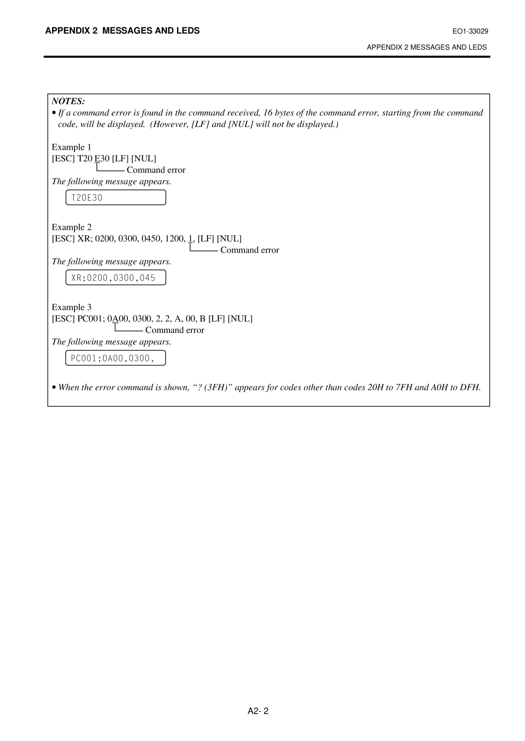 Toshiba B-850 owner manual Following message appears 