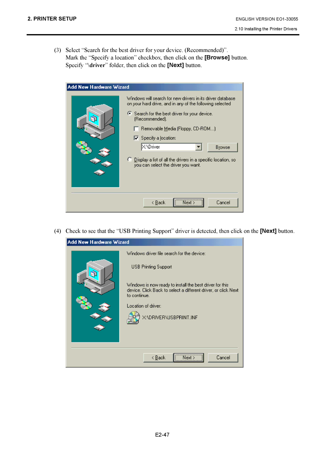 Toshiba B-852 owner manual E2-47 