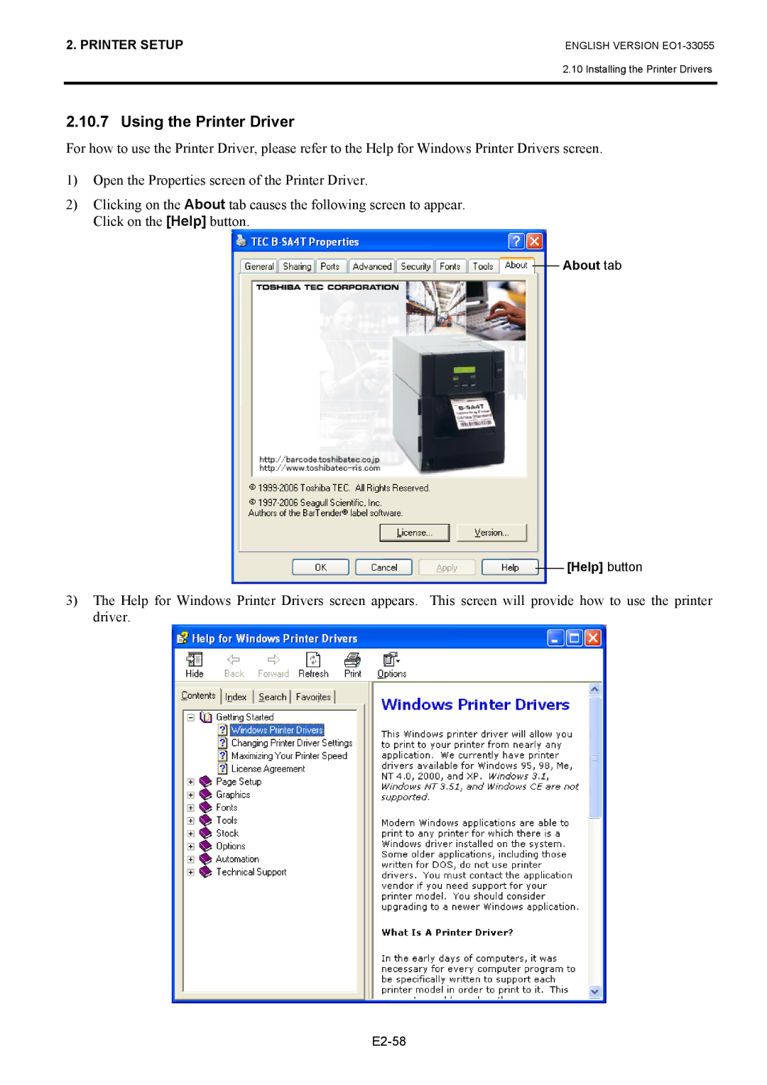 Toshiba B-852 owner manual Using the Printer Driver 