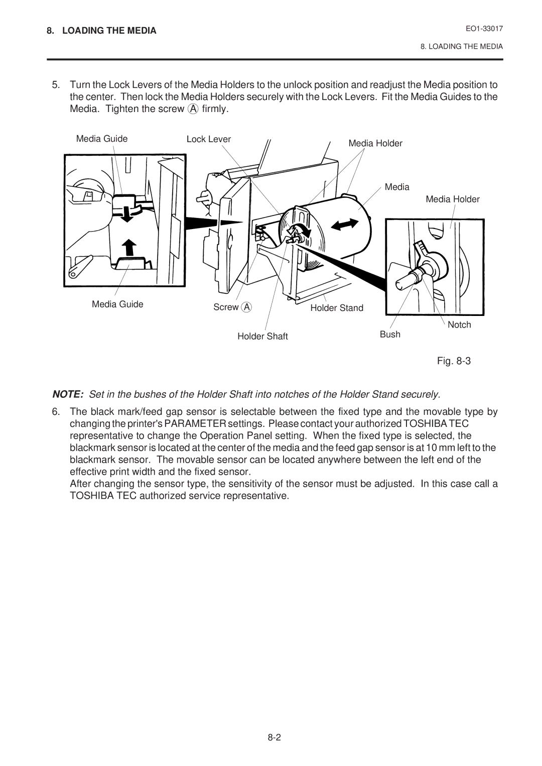 Toshiba B-880-QQ SERIES owner manual Loading the Media 