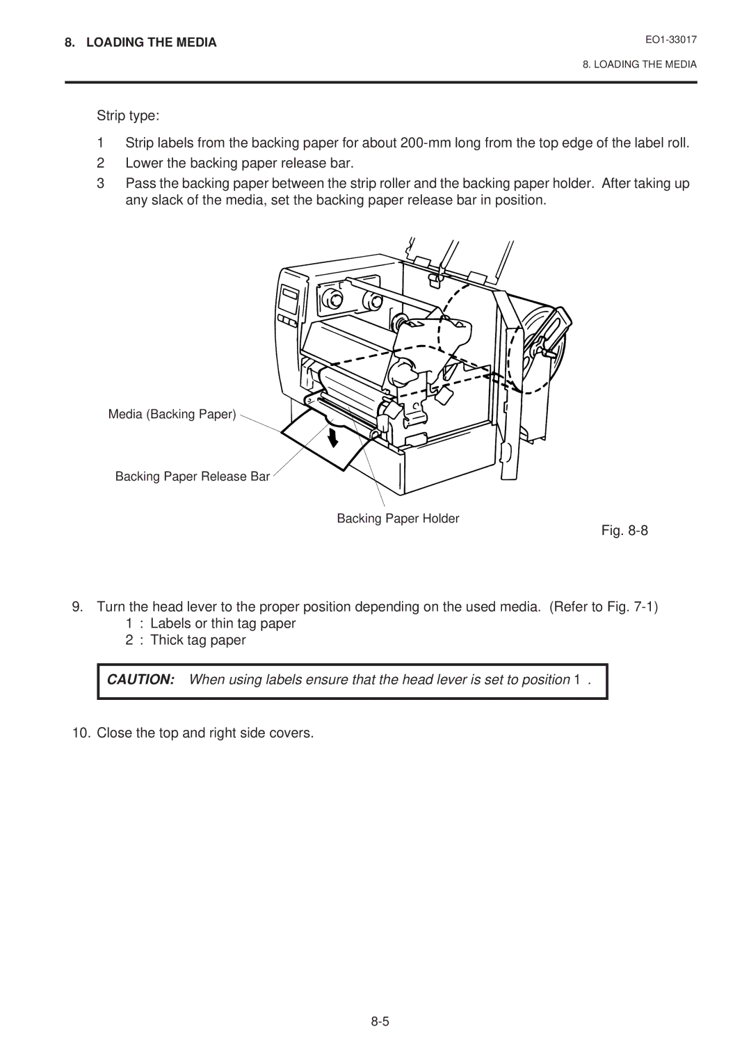 Toshiba B-880-QQ SERIES owner manual Loading the Media 