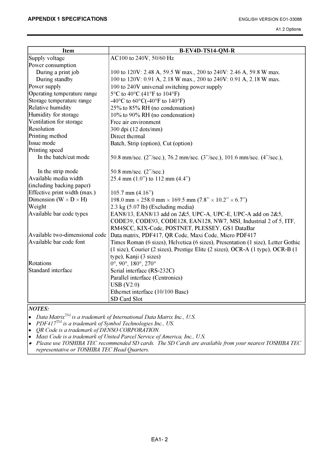 Toshiba B-EV4D owner manual EV4D-TS14-QM-R 