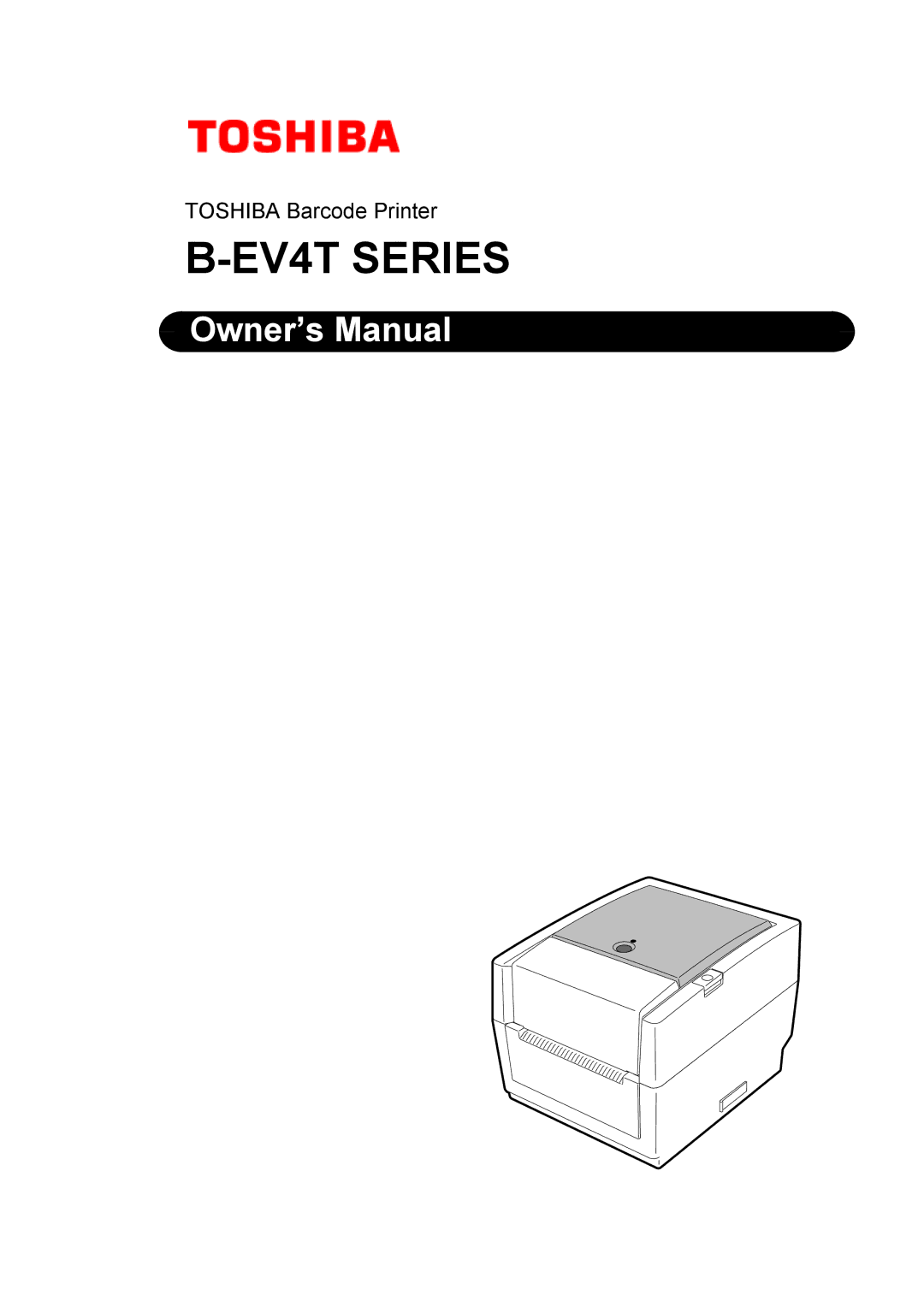 Toshiba B-EV4T owner manual EV4T Series 