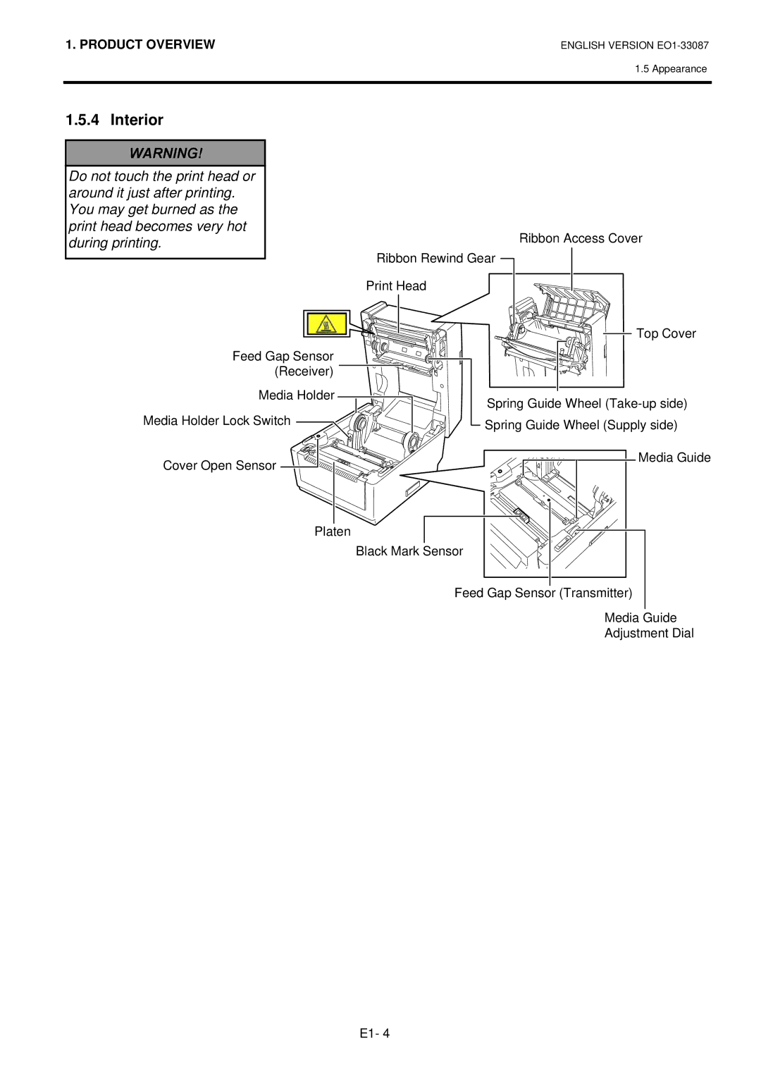 Toshiba B-EV4T owner manual Interior 