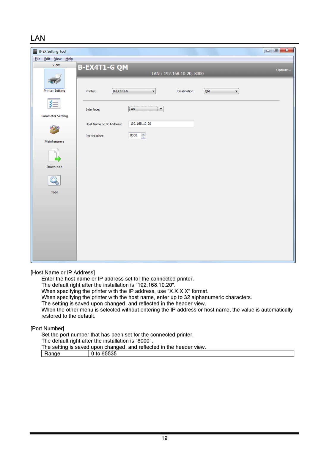 Toshiba B-EX operation manual Lan 