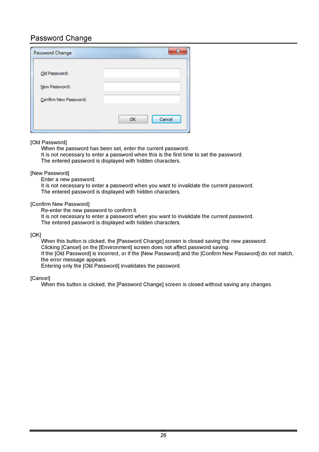 Toshiba B-EX operation manual Password Change 