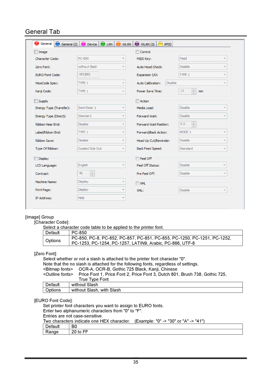 Toshiba B-EX operation manual General Tab 