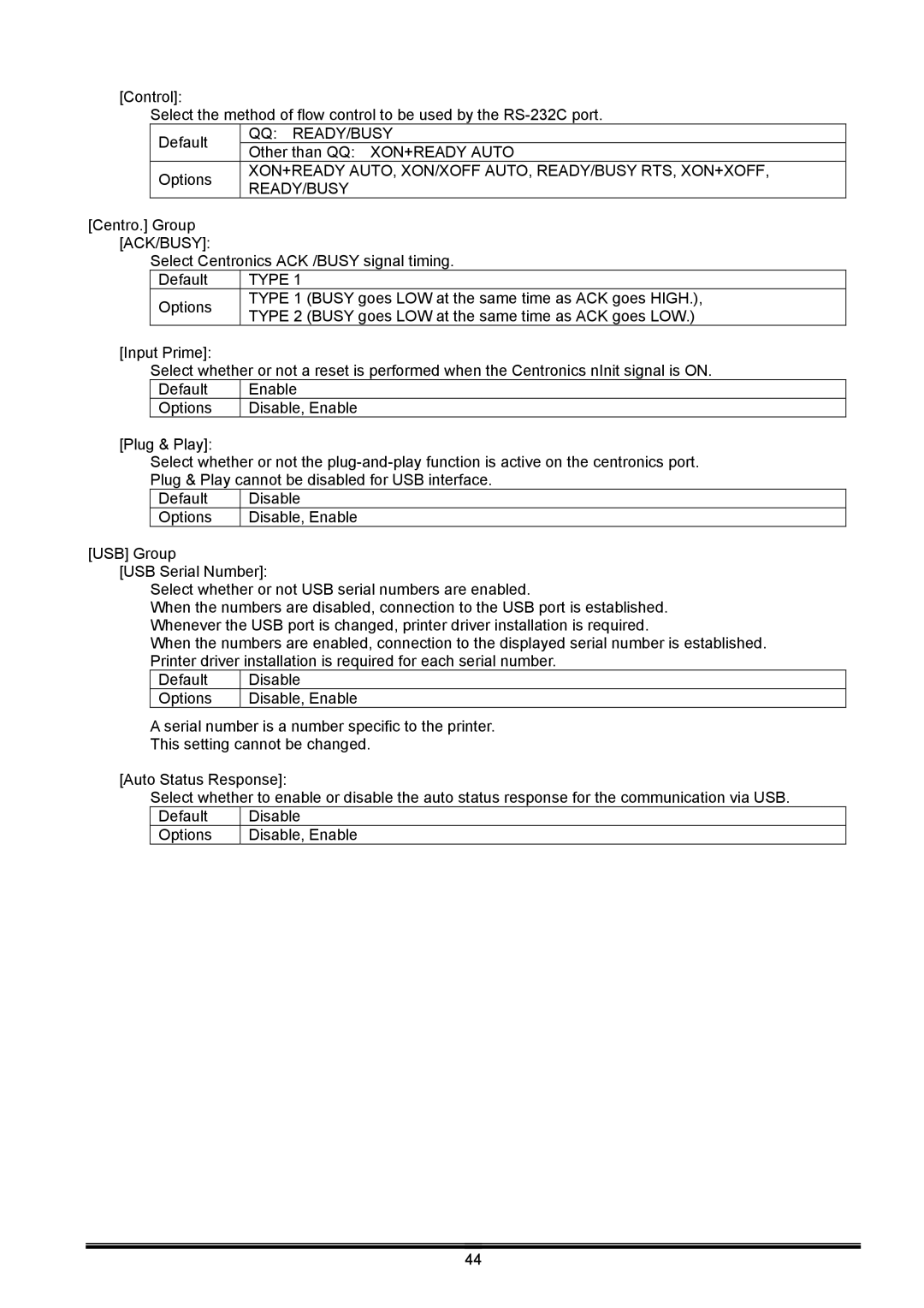 Toshiba B-EX operation manual Qq Ready/Busy, Xon+Ready Auto, Xon/Xoff Auto, Ready/Busy Rts, Xon+Xoff, Ack/Busy 