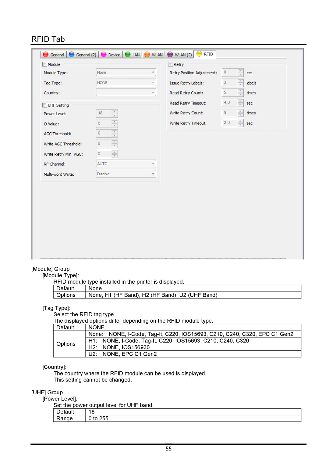 Toshiba B-EX operation manual Rfid Tab, None 