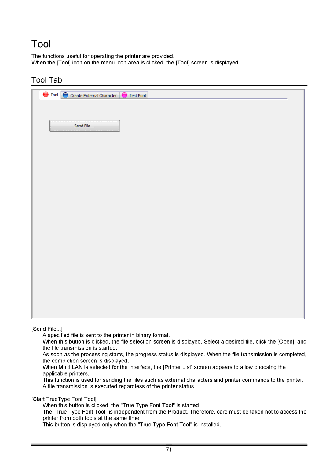 Toshiba B-EX operation manual Tool Tab 