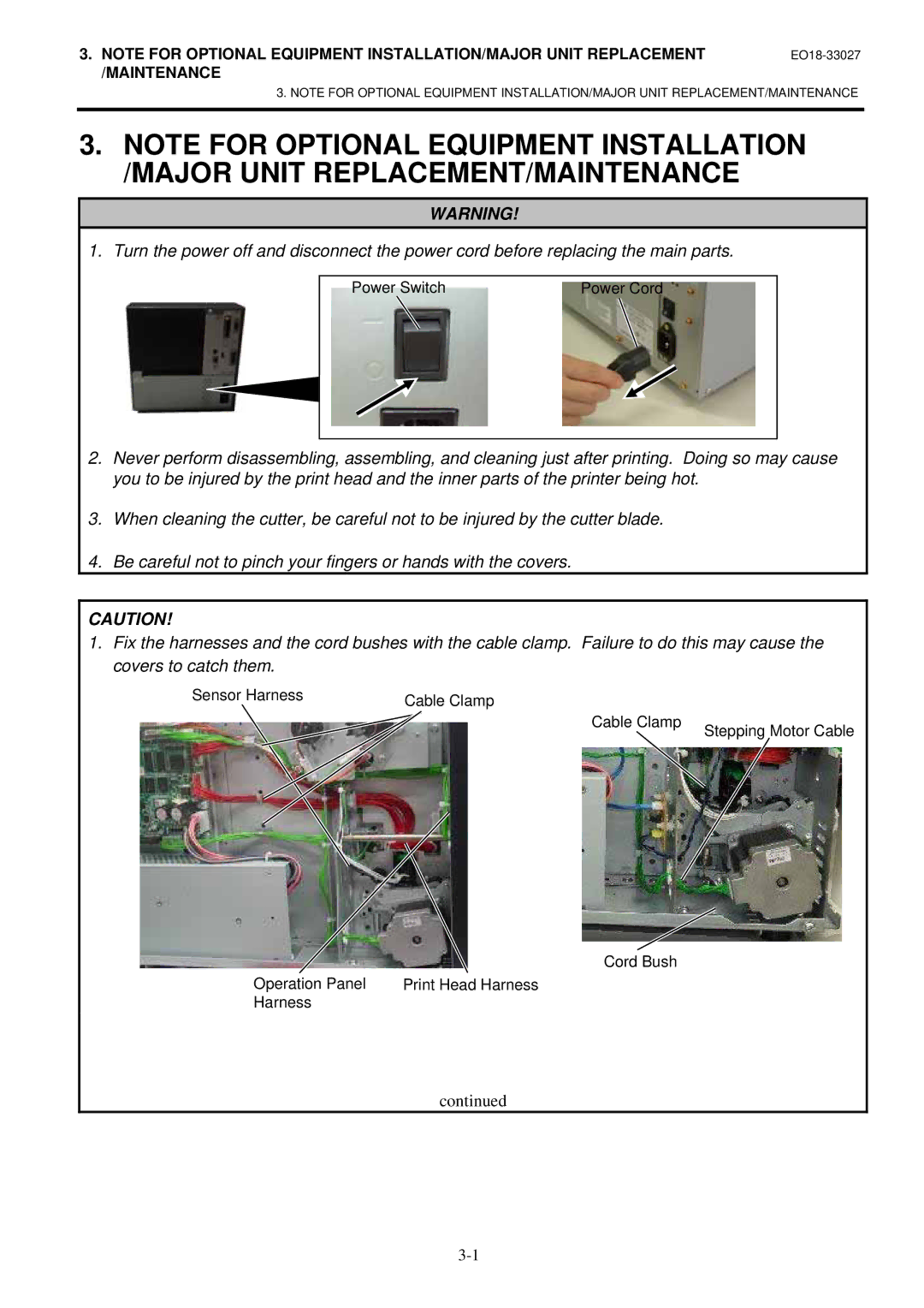 Toshiba B-EX4 manual Maintenance 